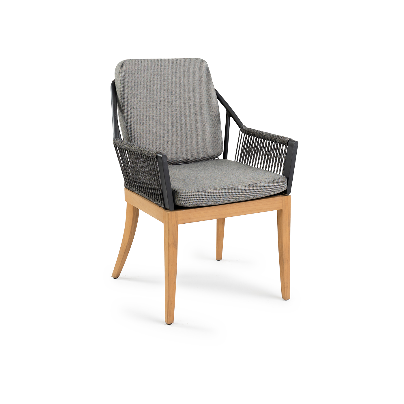 Liv Teak Dining Chair Charcoal