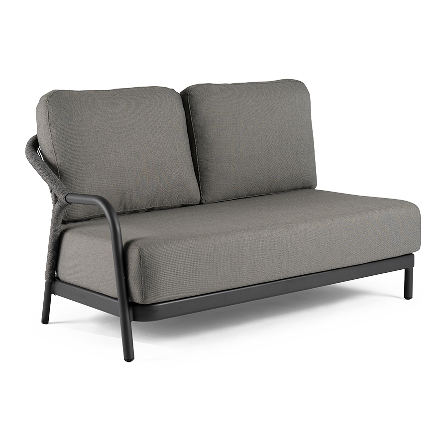 Fiona Charcoal 2-Seater Right Charcoal