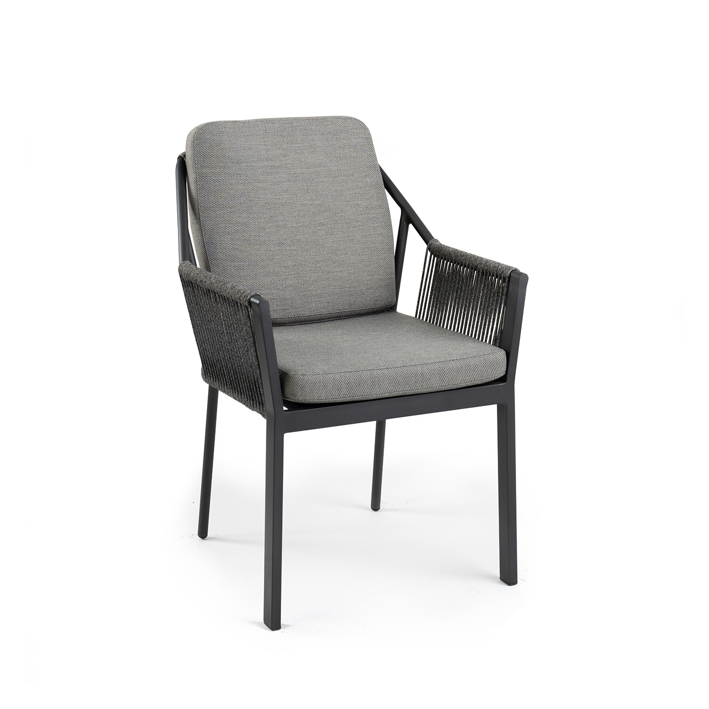 Liv Dining Chair Stackable Charcoal